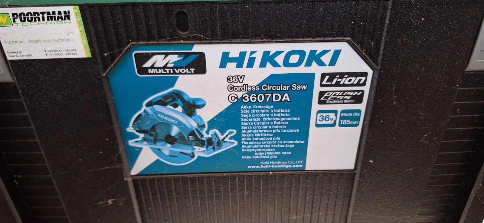 HiKOKI Koffer voor C3607DA Cirkelzaag - Lege Box, Ophalen of Verzenden, Gebruikt, Cirkelzaag, HiKOKI
