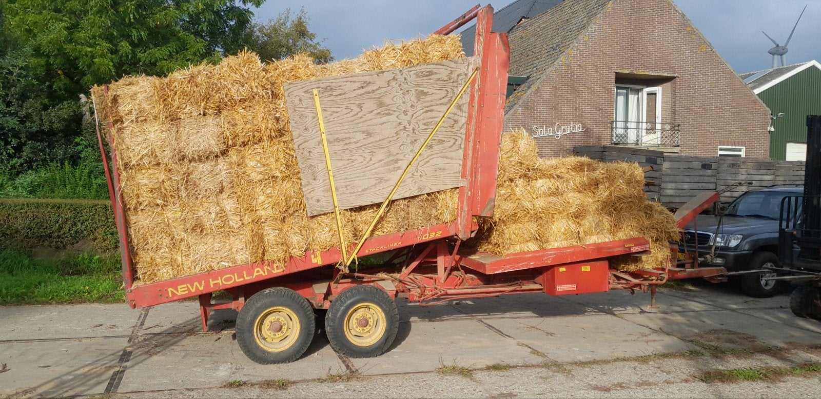 balenlaadwagen new holland, Ophalen, Akkerbouw, Graan