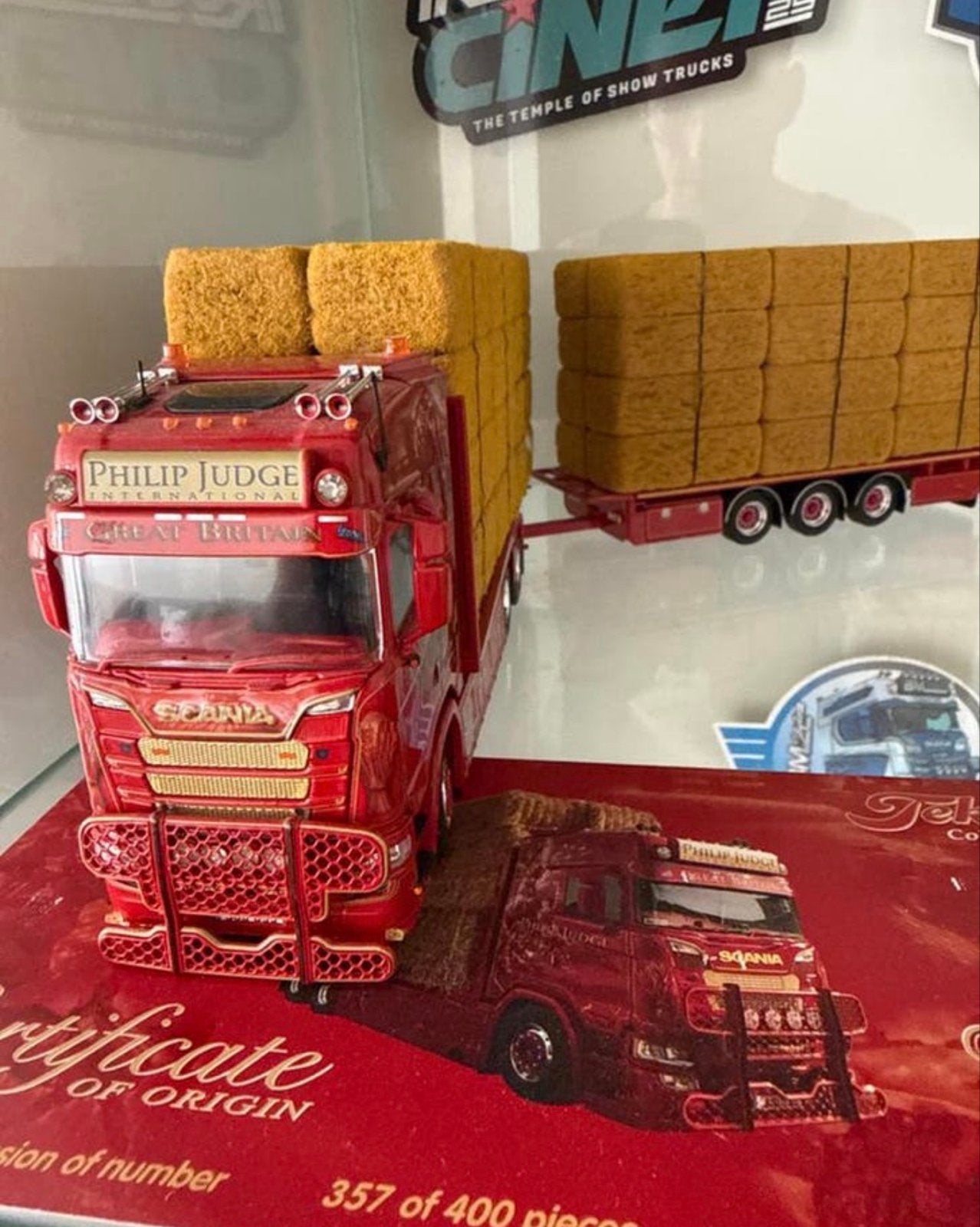 Scania Philip Judge International vrachtwagen model, Hobby en Vrije tijd, Modelbouw | Auto's en Voertuigen, Overige merken, 1:32 tot 1:50