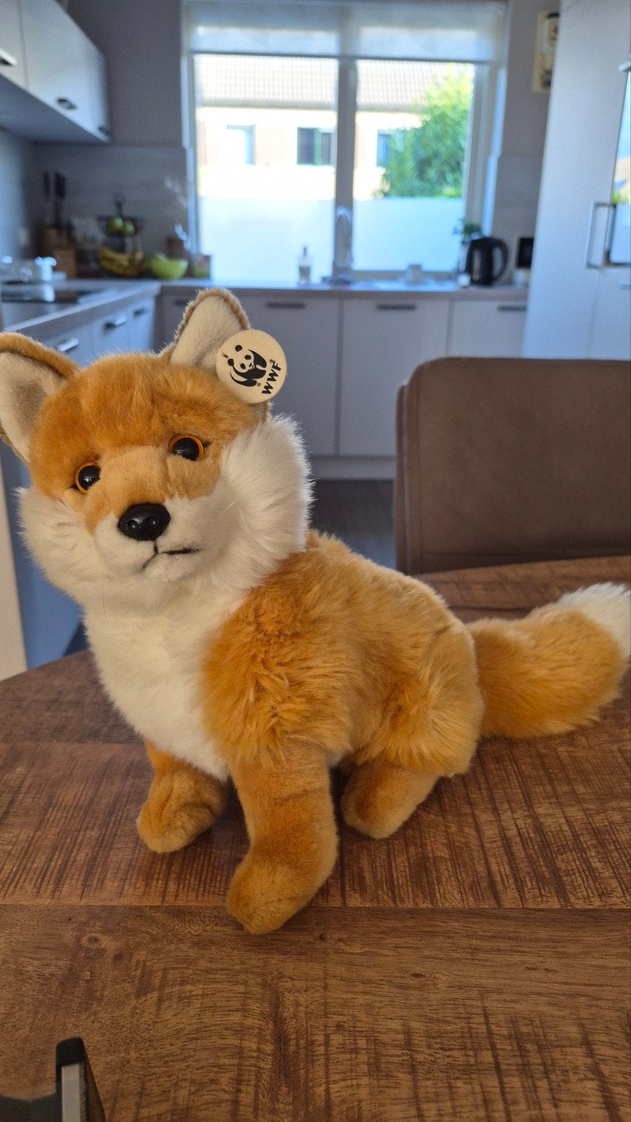WWF Vos Knuffel - Zo Goed als Nieuw, Oranje, Overige merken, Ophalen of Verzenden, Vos
