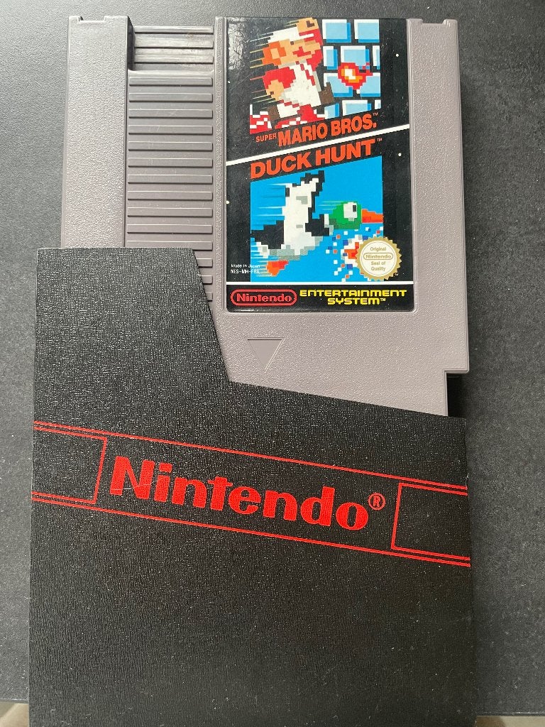 Nintendo Nes spel Mario bros en duck hunt, Avontuur en Actie, Gebruikt, 1 speler, Ophalen of Verzenden