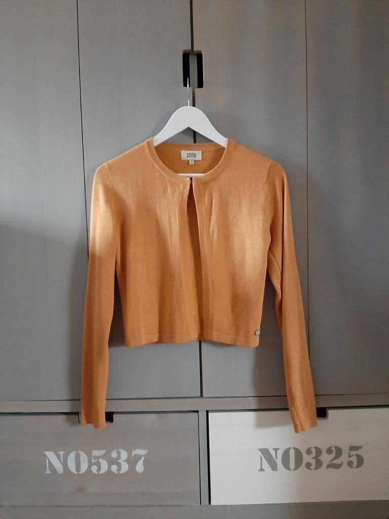Mooie okerkleurige bolero Emma College Style maat XS., Emma, Ophalen of Verzenden, Zo goed als nieuw, Maat 34 (XS) of kleiner