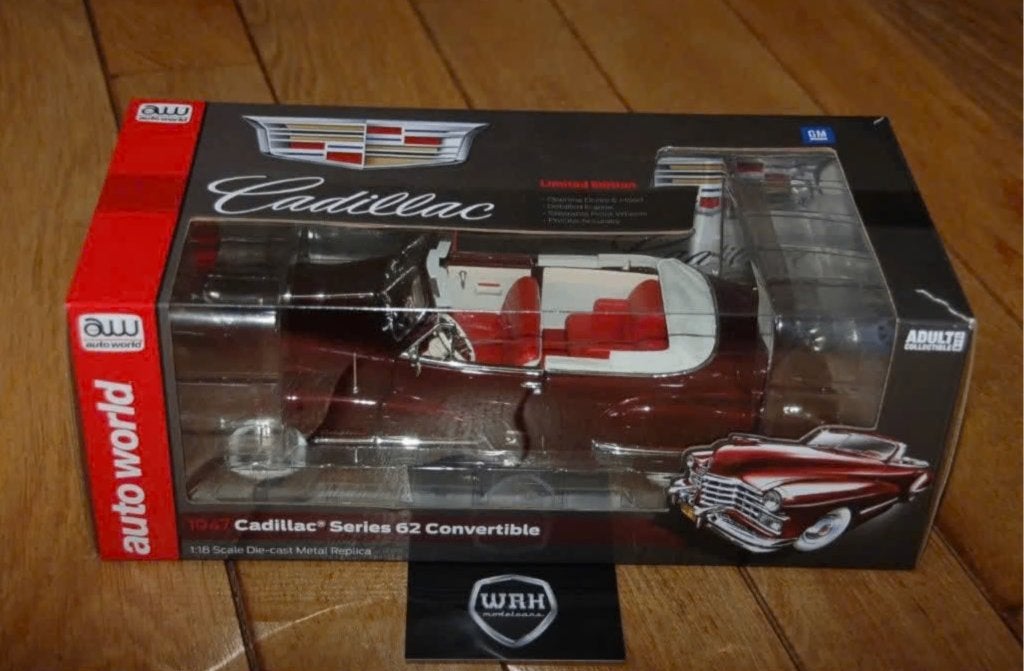 1:18 CADILLAC SERIES 62 Convertible Autoworld in doos WRH, Verzenden, Zo goed als nieuw, Auto, Overige merken