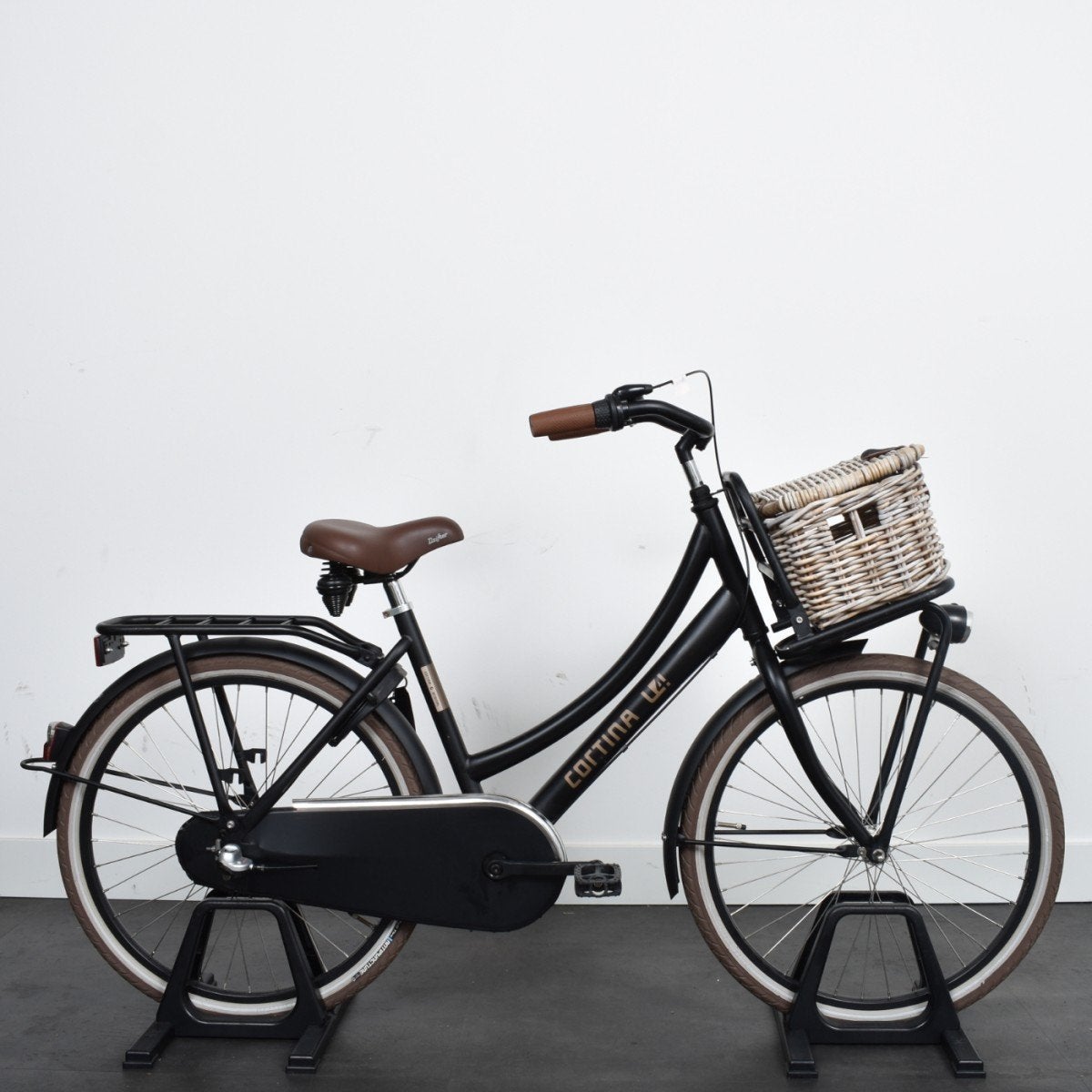 CORTINA U4 Transport Mini 24 inch Meisjes Jet Black Matt, Fietsen en Brommers, Ophalen, -, -, Versnellingen