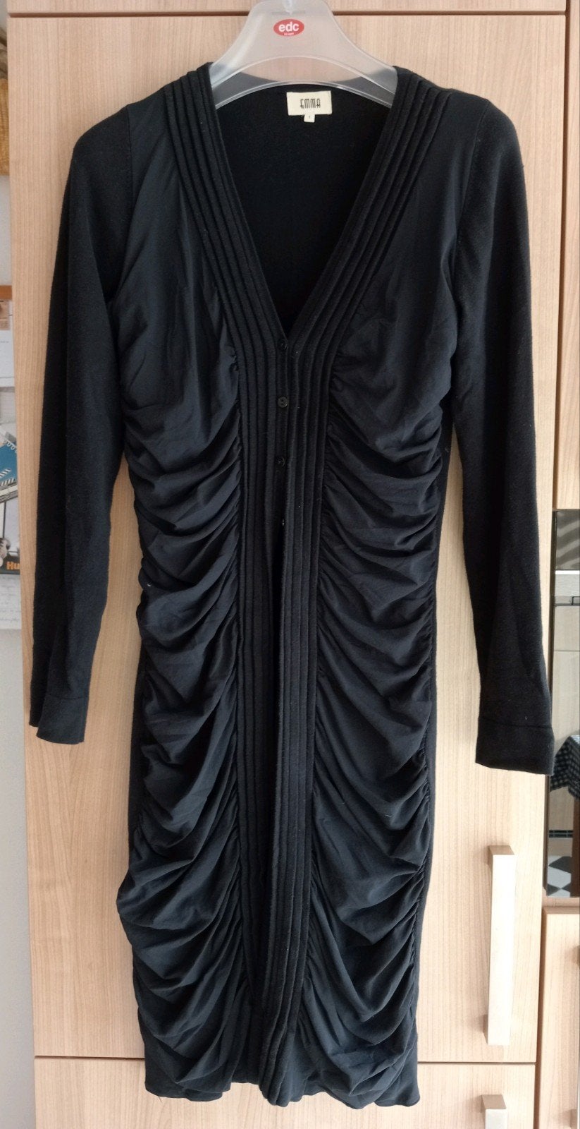 Emma vest College Style maat L zwart gedrapeerd nieuwstaat, Kleding | Dames, Emma, Zwart, Maat 42/44 (L), Ophalen of Verzenden