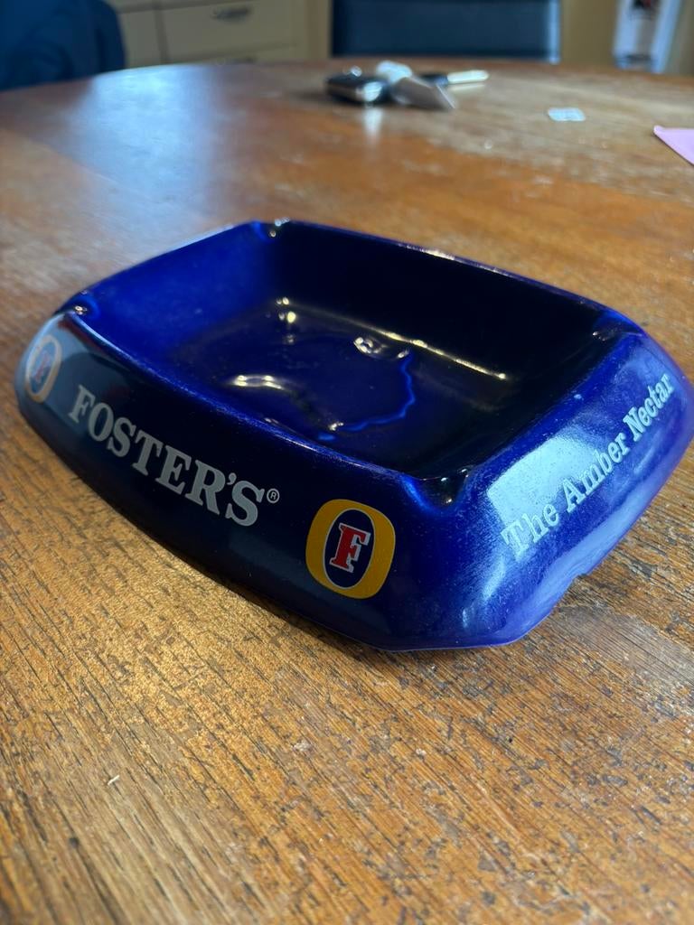 Foster’s asbak, Verzamelen, Biermerken, Ophalen of Verzenden, Gebruikt, Overige typen, Overige merken