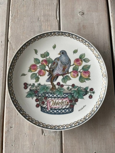 Vintage wandbord vogel. Hutschenreuther Ole Winther Oktober, Ophalen
