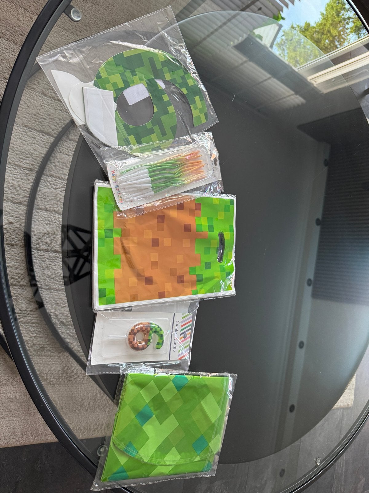Minecraft Verjaardag Decoratie Bundel - Nieuw in Verpakking, Ophalen of Verzenden, Nieuw, Versiering, Verjaardag