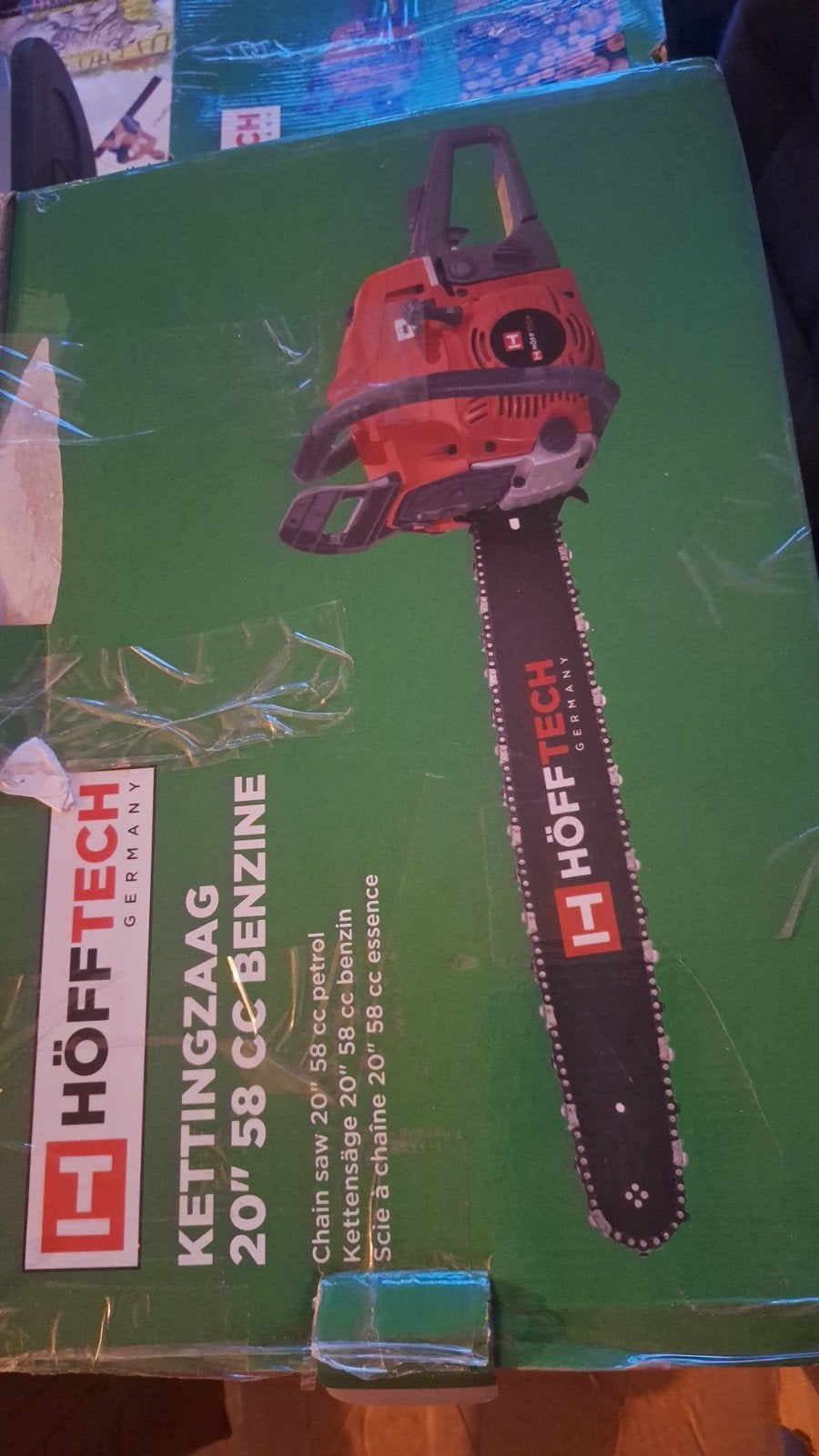 Höfftech kettingzaag 20'' 58 cc benzine, Tuin en Terras, Takkenscharen, Ophalen of Verzenden, Nieuw, 40 t/m 49 mm, Höfftech