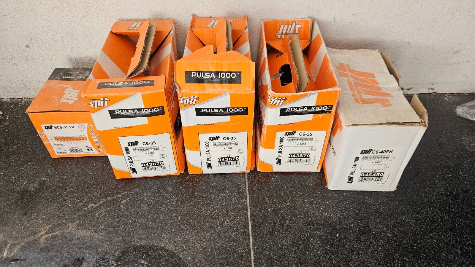 Spit Pulsa Beton Nagels 5 dozen C6-35 en C6-40FH, Ophalen of Verzenden, Nieuw, Minder dan 50 mm, Spijkers