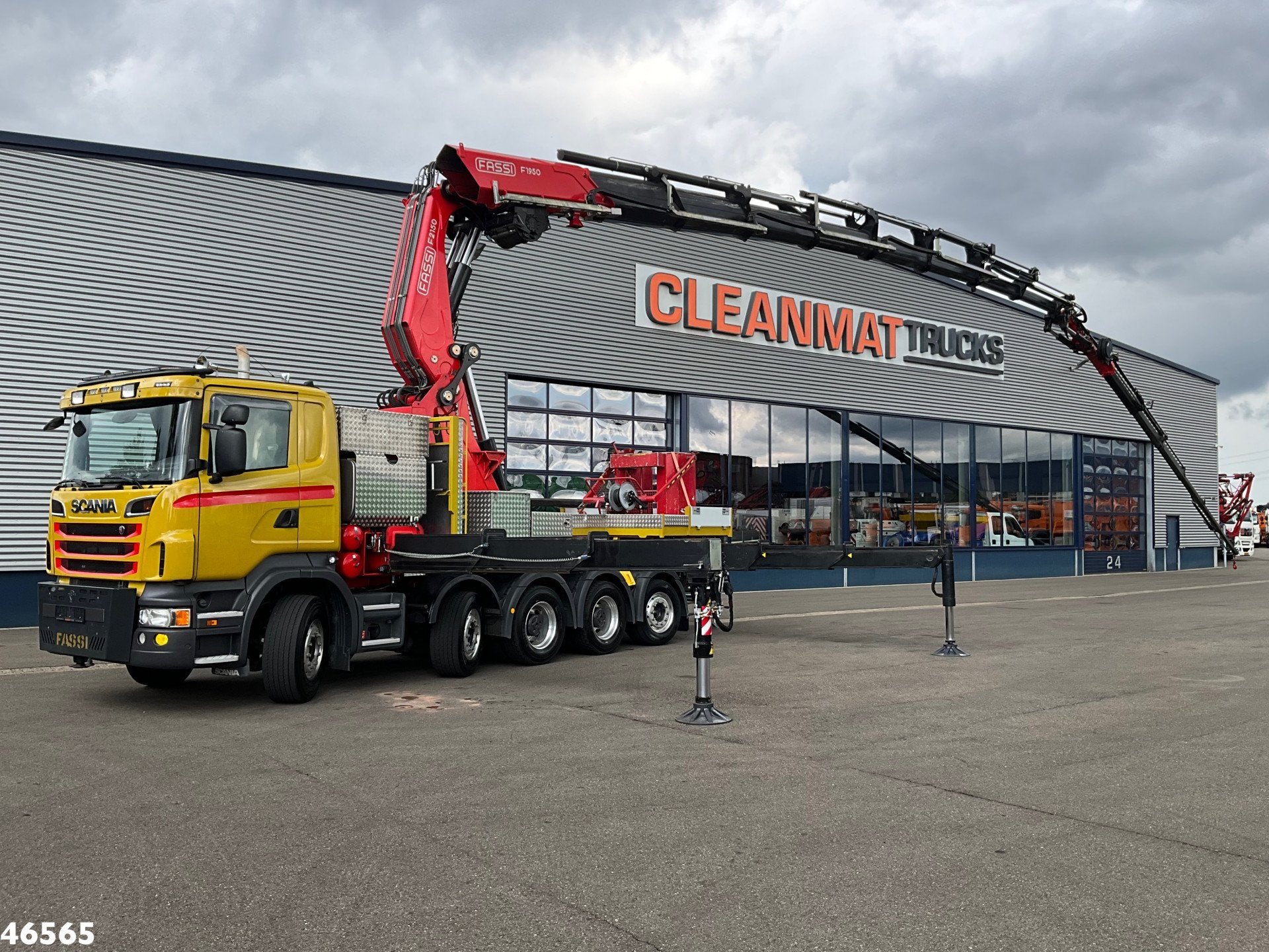 Scania R 620 10x4 Fassi 195 Tonmeter laadkraan + Fly-Jib Jus, Auto's, Automaat, Euro 5, Scania, Elektrische buitenspiegels