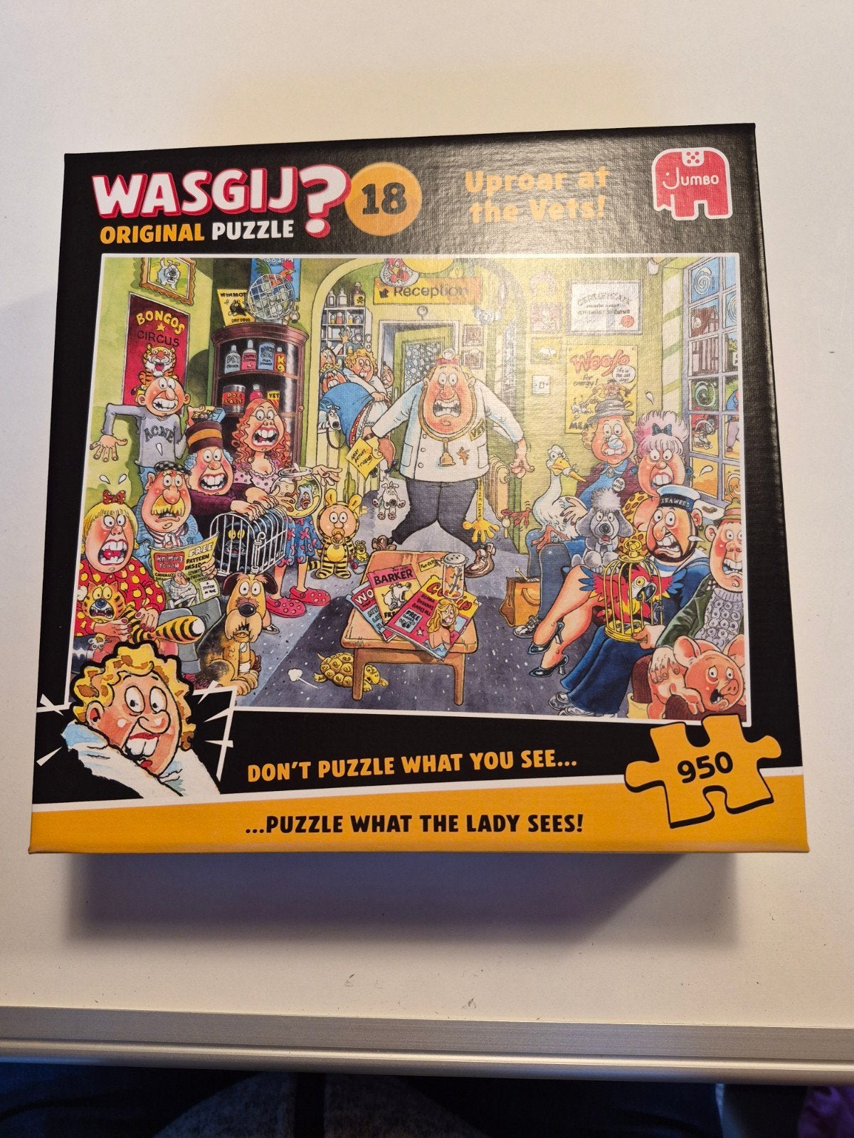 Wasgij puzzel 950 stukjes, Ophalen, 500 t/m 1500 stukjes, Zo goed als nieuw