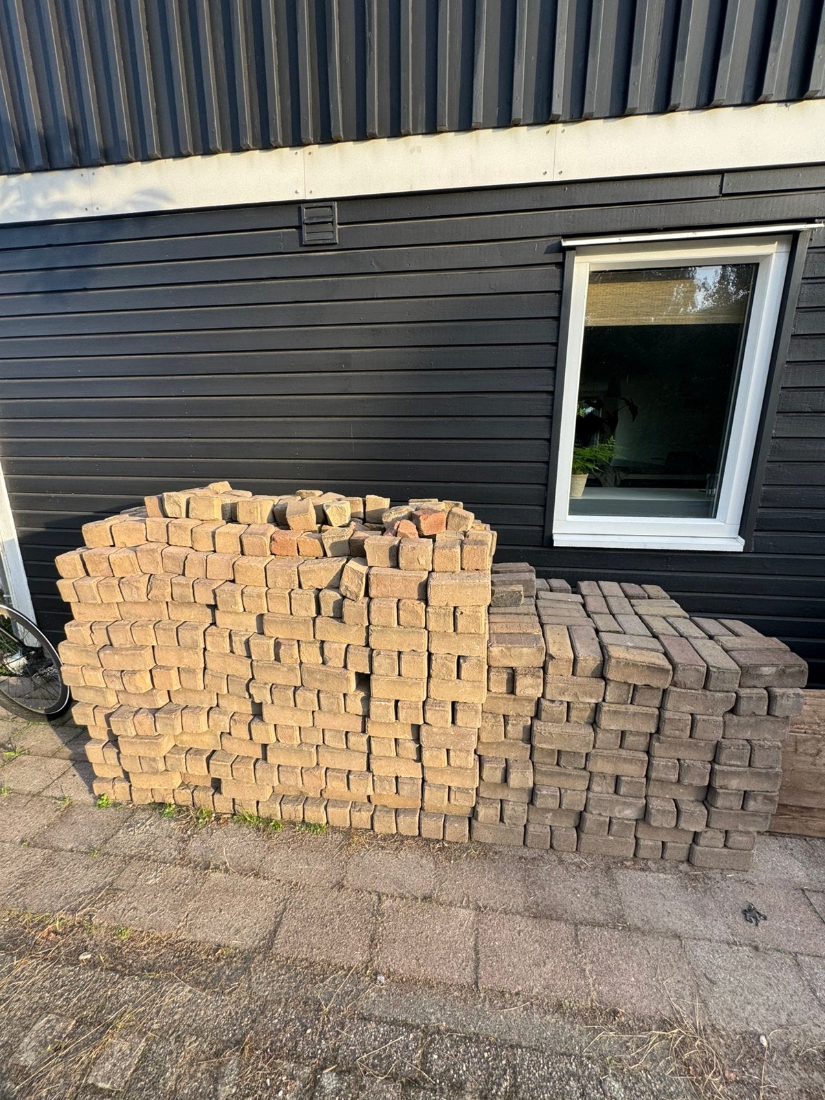 Oude klinkerkei paars/rood, Ophalen, Gebruikt, Beton, Klinkers