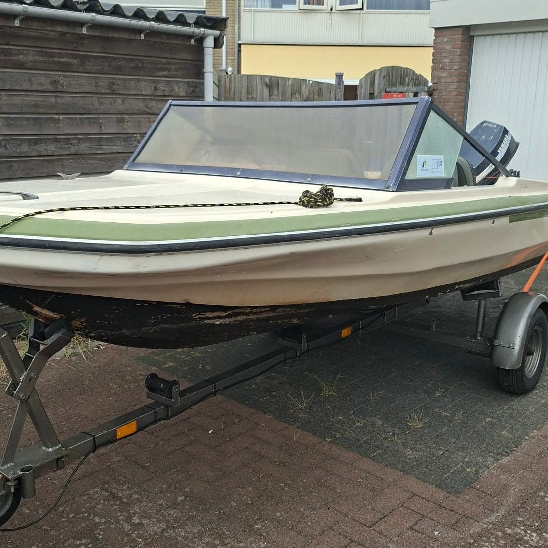 Boottrailer met lier en verlichtingsbalk, Ophalen, Gebruikt