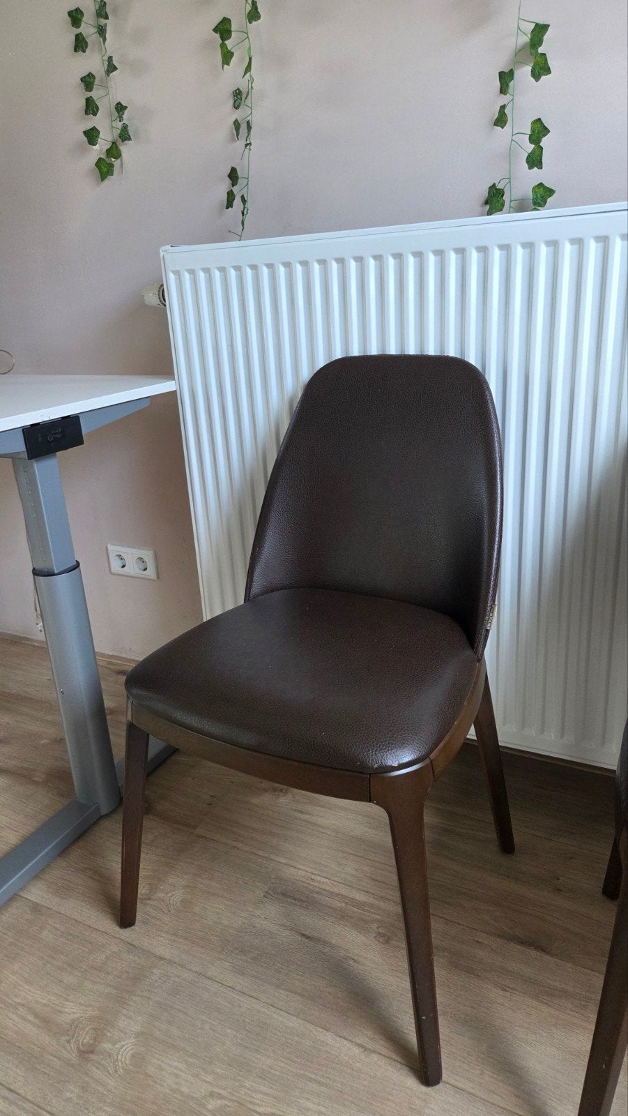 Elegante eetkamerstoelen - 6 stuks, bruin leerlook, Ophalen, Modern, Klassiek, Twee, Bruin