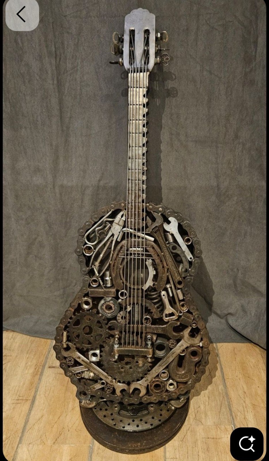 Aucoustische sier gitaar geheel van staal., Ophalen of Verzenden