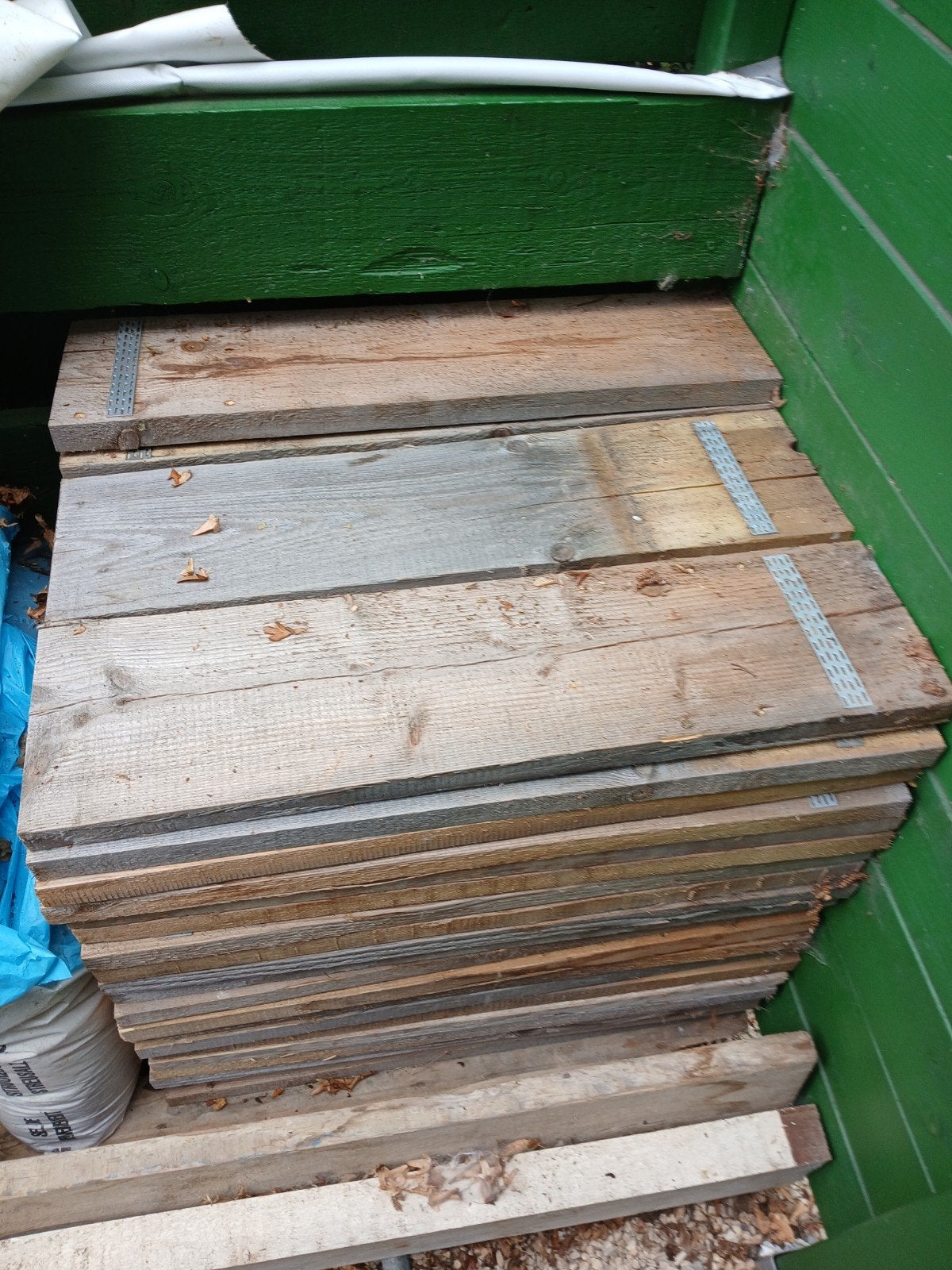 Steigerhout, Ophalen, Gebruikt, Minder dan 25 mm, Plank
