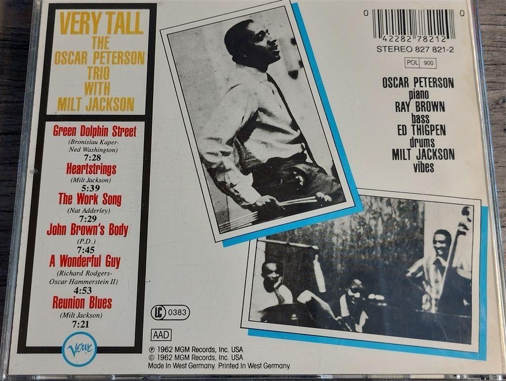 The Oscar Peterson Trio With Milt Jackson ‎– Very Tall, Ophalen of Verzenden, 1960 tot 1980, Zo goed als nieuw, Jazz