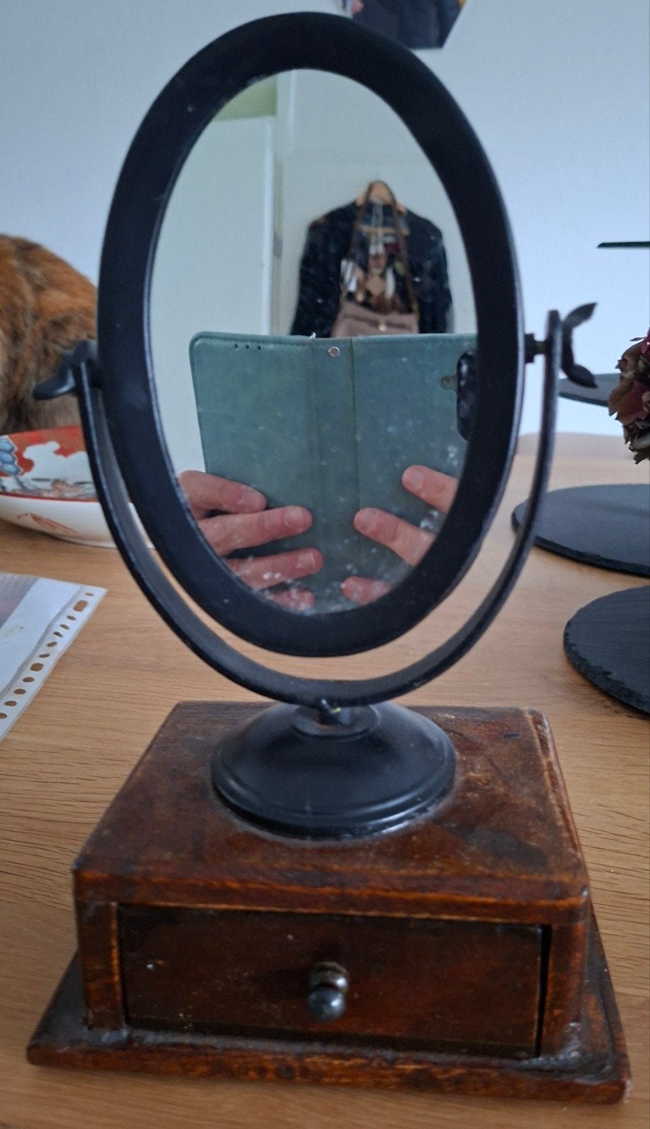 klein spiegeltjemet ladenkastje, Ophalen of Verzenden, Minder dan 50 cm, Minder dan 100 cm