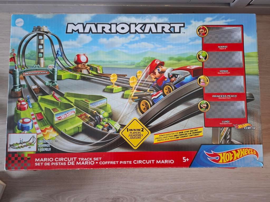 Mario Kart Circuit, Ophalen, Racebaan, Zo goed als nieuw, Hot Wheels