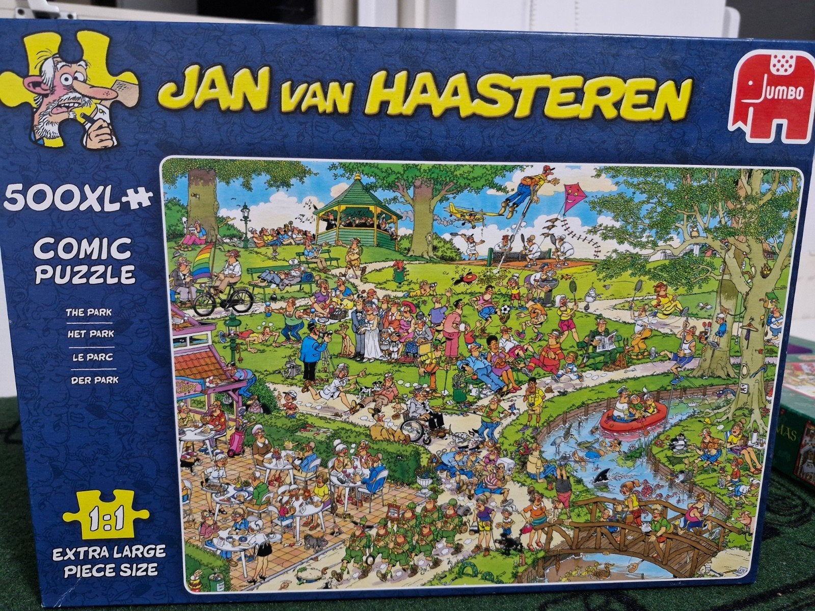 legpuzzel jan van haasteren. extra grote stukjes. 500 stuk, Ophalen of Verzenden, 500 t/m 1500 stukjes, Zo goed als nieuw