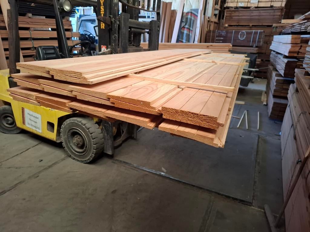 Partij 24 st douglas zweeds rabat planken 4 m bezorgen mogel, Tuin en Terras, Palen, Balken en Planken, Ophalen, Nieuw, 250 cm of meer