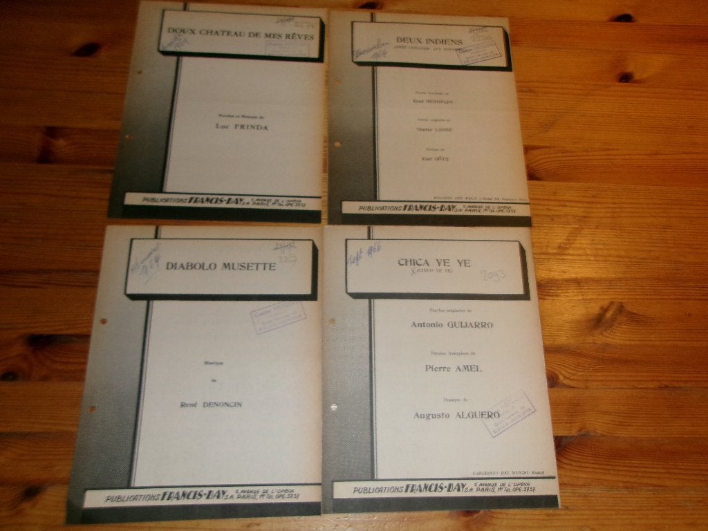 Diverse bladmuziek - publications francis day 9, Gebruikt, Gitaar, Ophalen of Verzenden, Artiest of Componist
