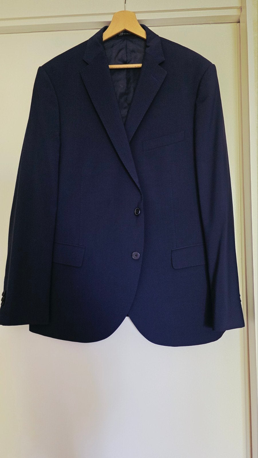 Heren pak donkerblauw met 2 stropdassen, Kleding | Heren, Kostuums en Colberts, Ophalen of Verzenden, Zo goed als nieuw, Overige maten