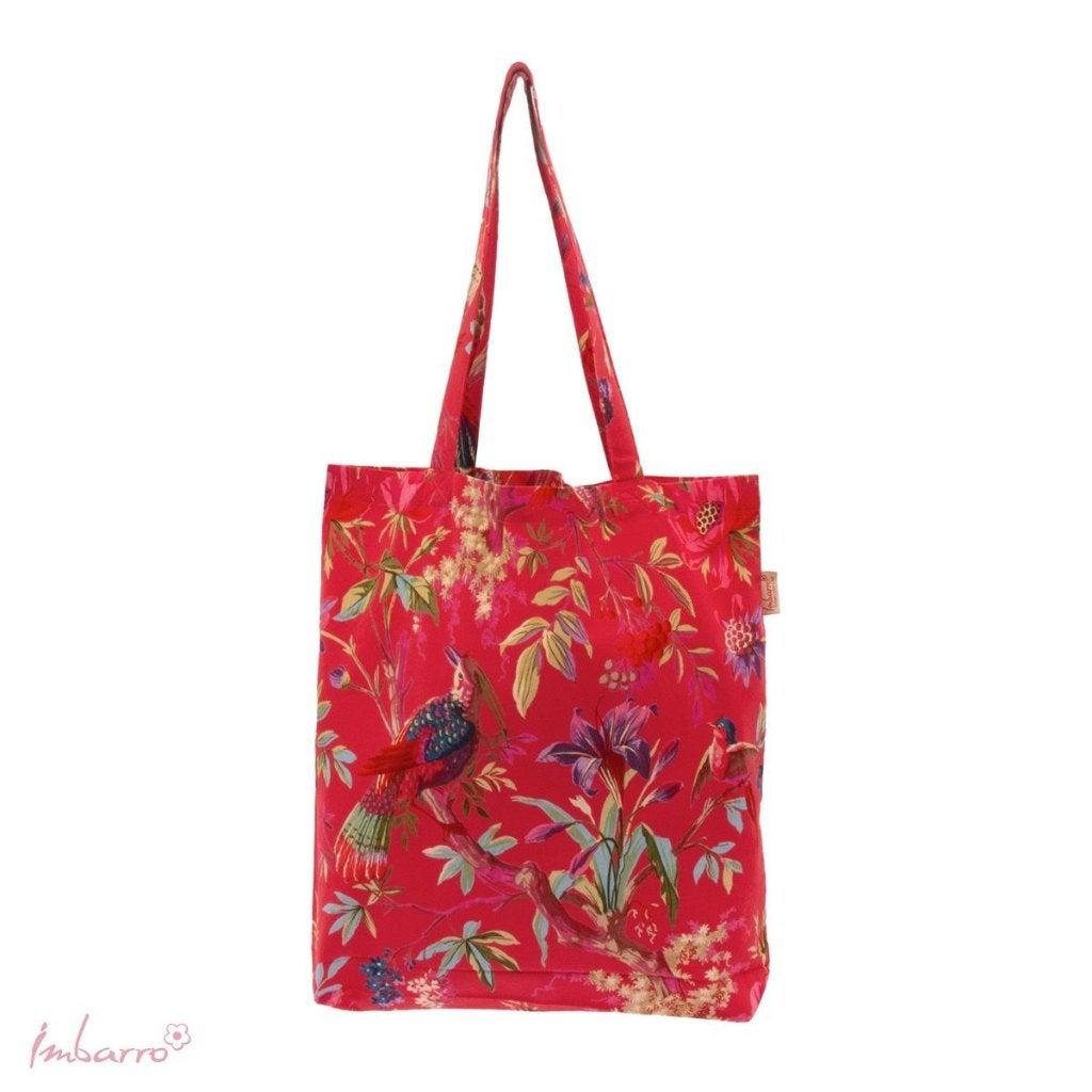 Cerise rode shopper easybag tas paradise 45x50 cm leuk kado, -, -, Shopper, Nieuw
