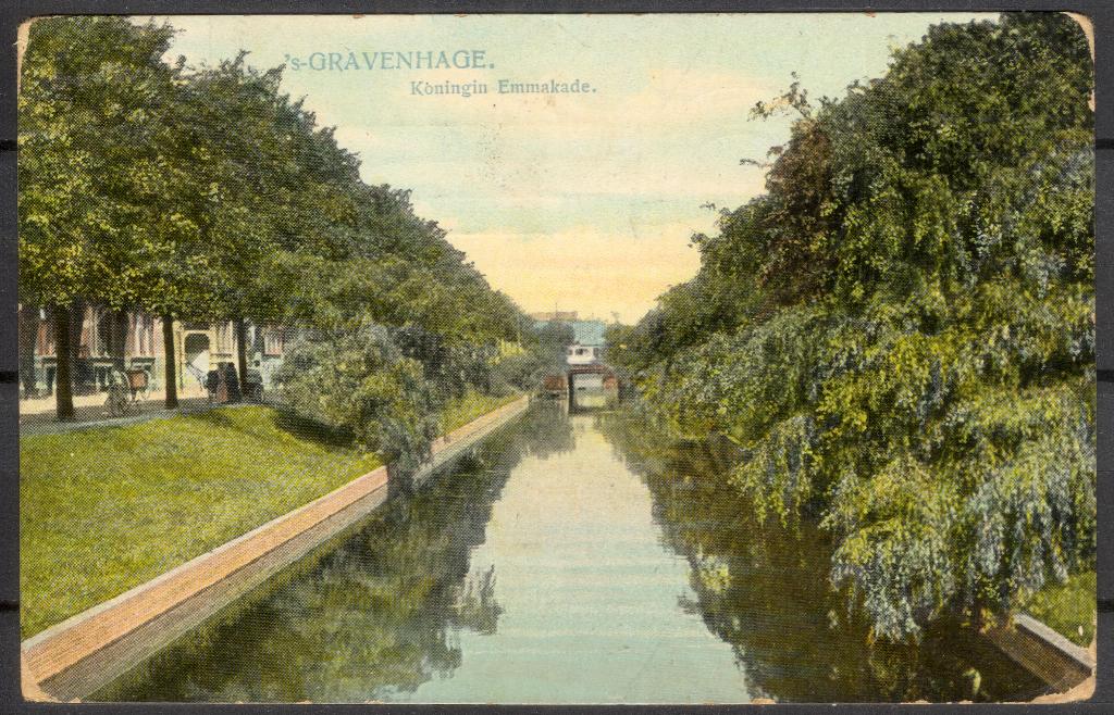 Den Haag - Koningin Emmakade 1910, Verzenden, Voor 1920, Gelopen, Zuid-Holland