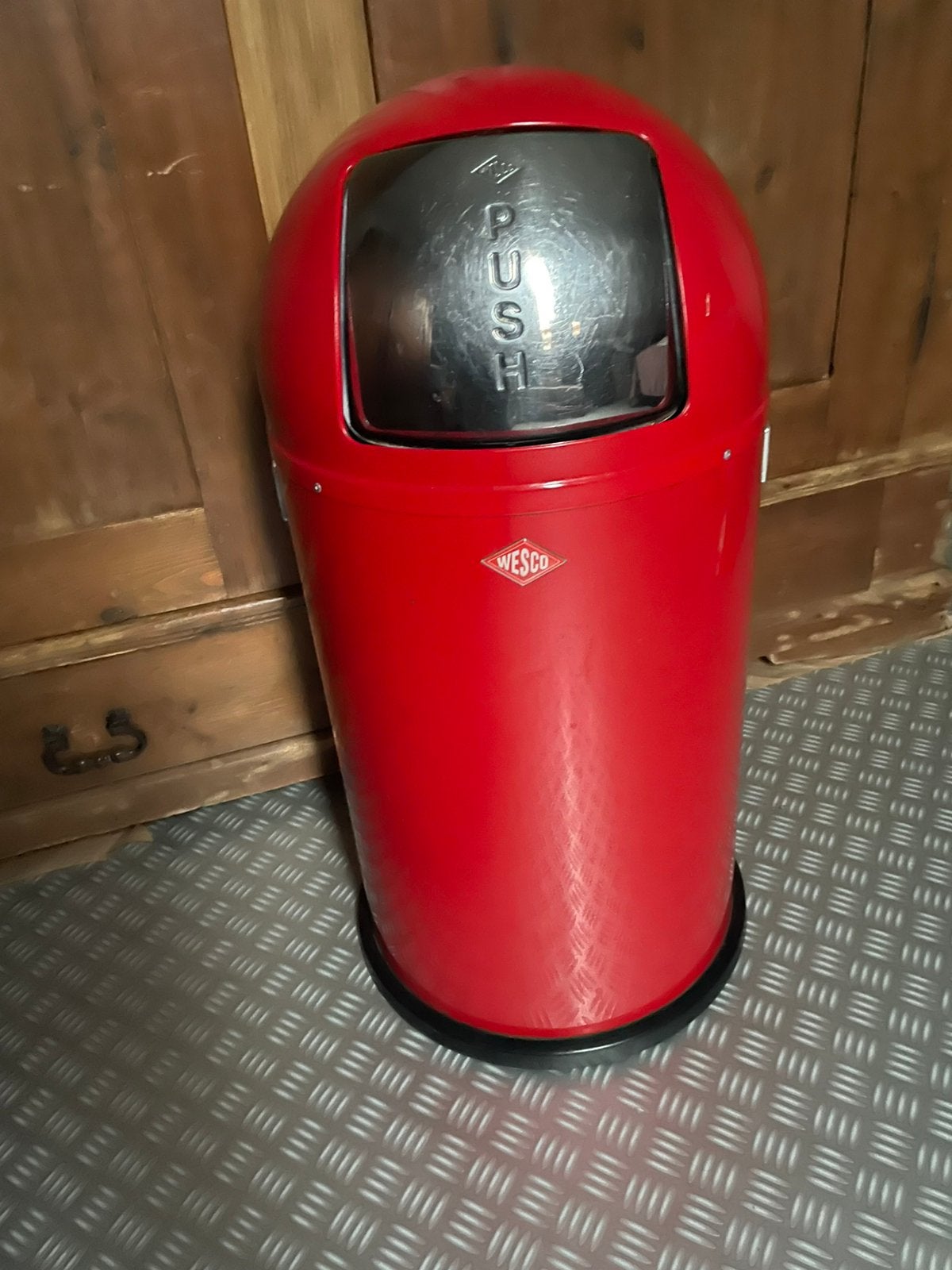 wesco vuilnisbak, Huis en Inrichting, Woonaccessoires | Prullenbakken, 40 liter of meer, Ophalen, Zo goed als nieuw, Minder dan 50 cm