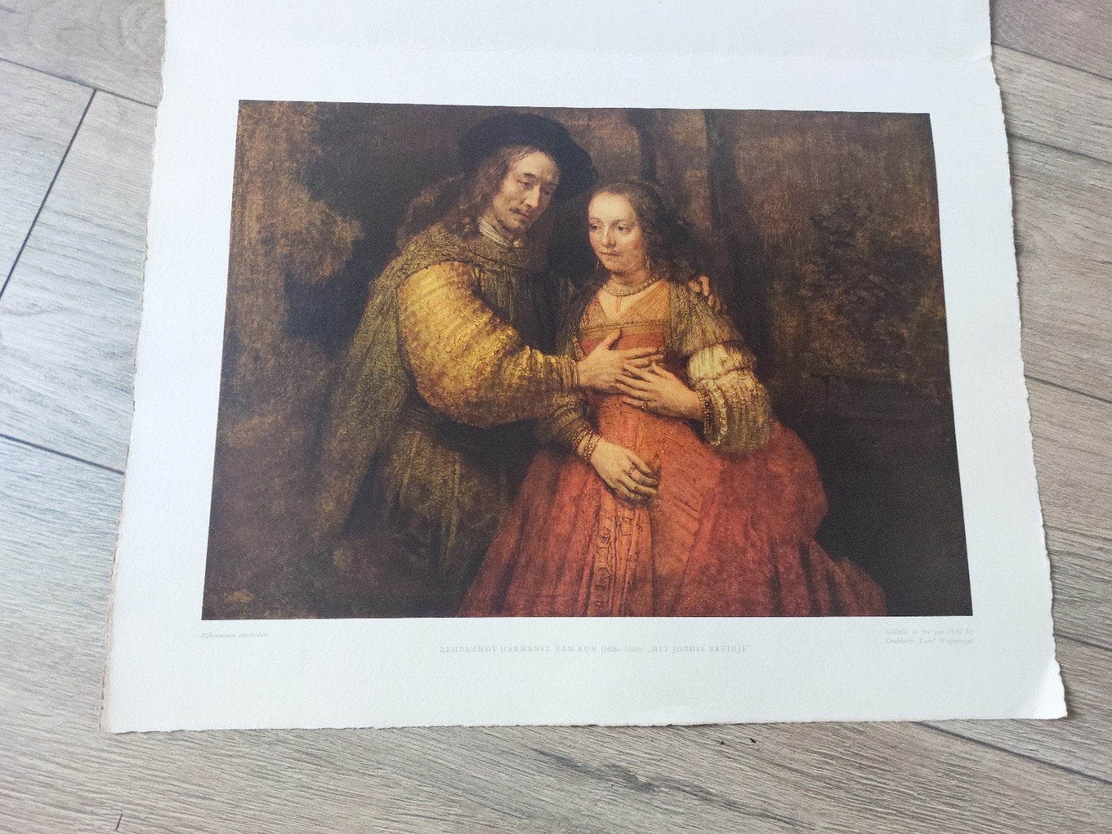 Rembrandt Harmensz. van Rijn: Het Joodse Bruidje (print), Ophalen