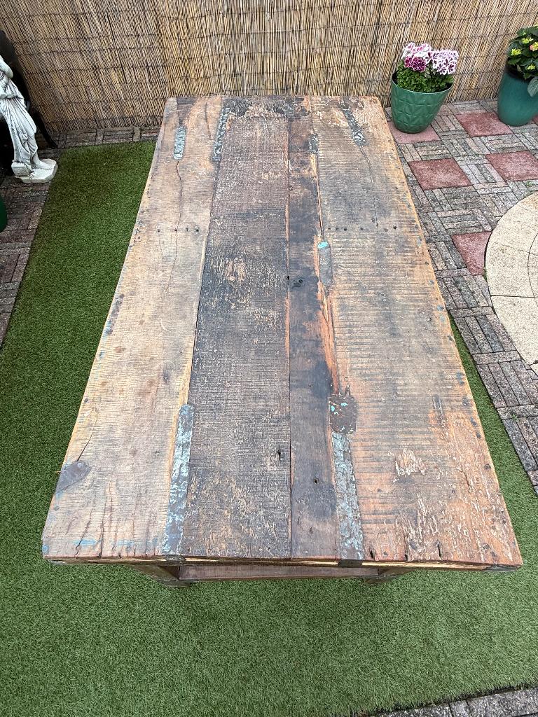 Inklapbare houten eettafel - RAW Materials Amsterdam, Ophalen, 50 tot 100 cm, Zo goed als nieuw, 150 tot 200 cm