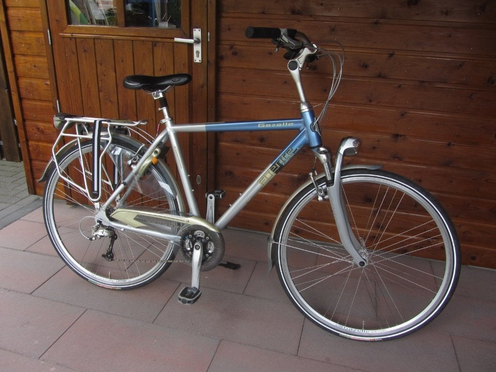 Gazelle Fuente Xtra Herenfiets 24 Versnellingen Framemaat 57, Ophalen, Velgrem, Versnellingen, Zo goed als nieuw
