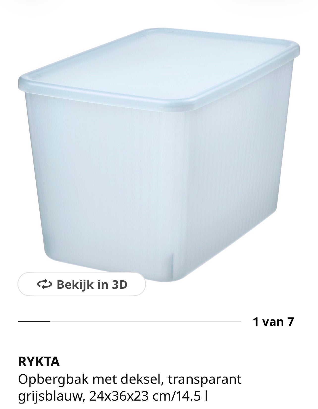 GEZOCHT: Rykta opbergbakken van  IKEA, Doe-het-zelf en Verbouw, Ophalen, Zo goed als nieuw