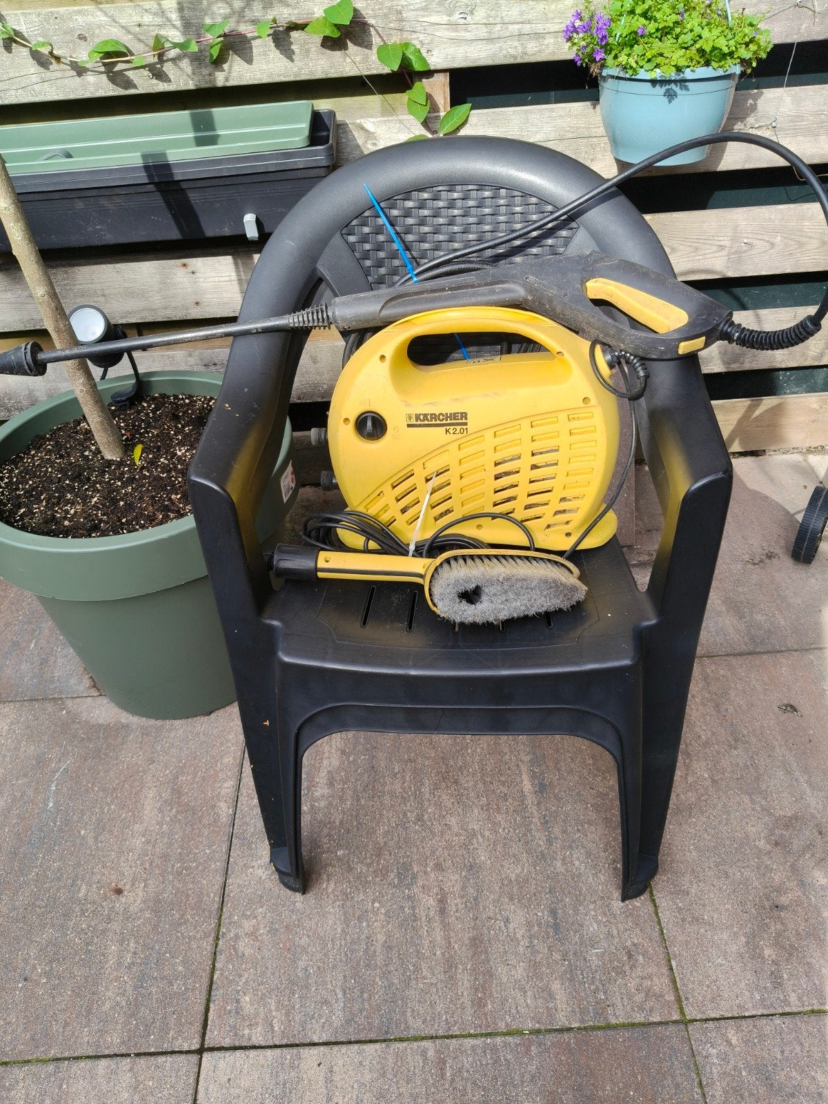 kárcher Hogedruk Reiniger, Tuin en Terras, Ophalen, Zo goed als nieuw, Kunststof