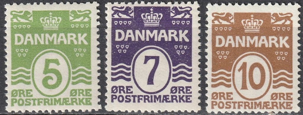 Denemarken Michel nr. 182-184 Postfris