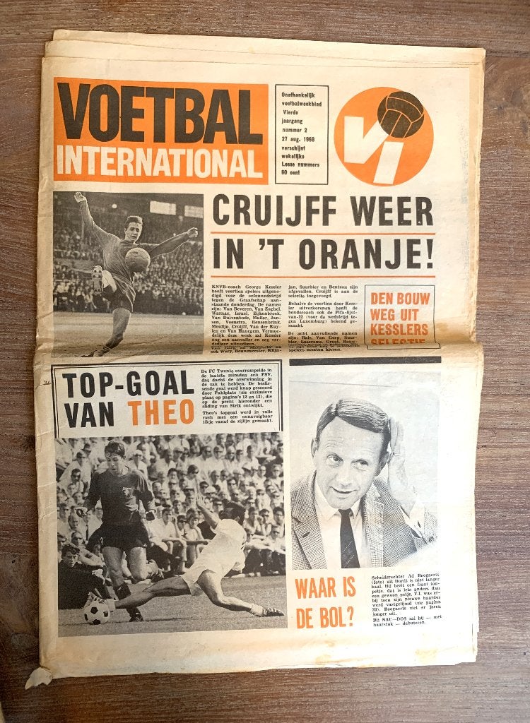 Voetbal International VI Div. tijdschriften uit 1968 / €5,-, Ophalen of Verzenden, Zo goed als nieuw, F.C. Twente, Boek of Tijdschrift