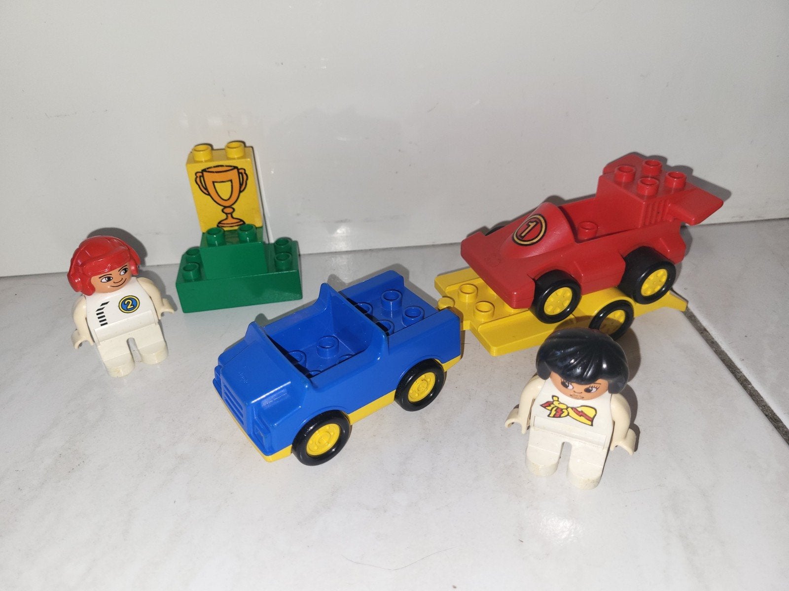 Duplo racewagen race team, Gebruikt, Ophalen of Verzenden, Duplo, Duplo