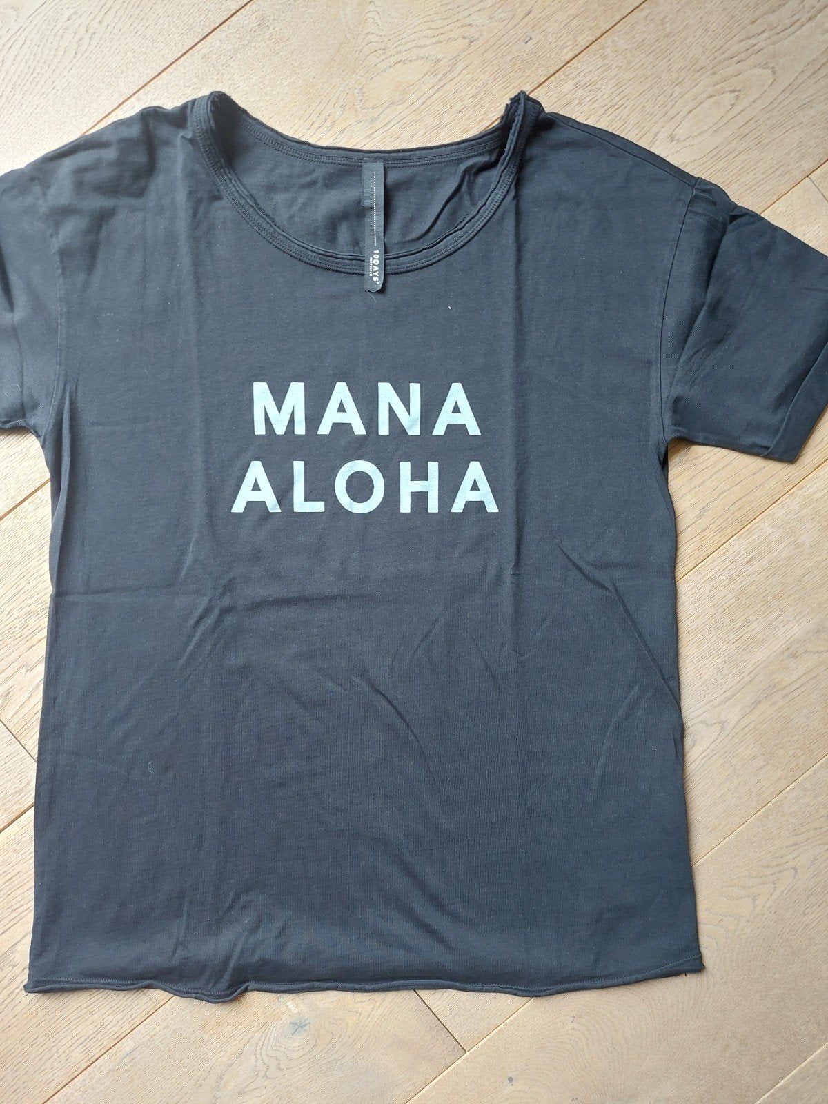 Nieuw Zwart T-shirt 'MANA ALOHA' - Maat 38/40 (M), Maat 38/40 (M), 10DAYS, Zwart, Nieuw
