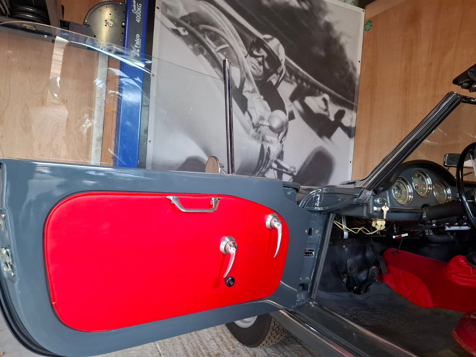 Alfa Romeo Giulia spider 1600 1962 Grijs incl. hardtop, foto 5