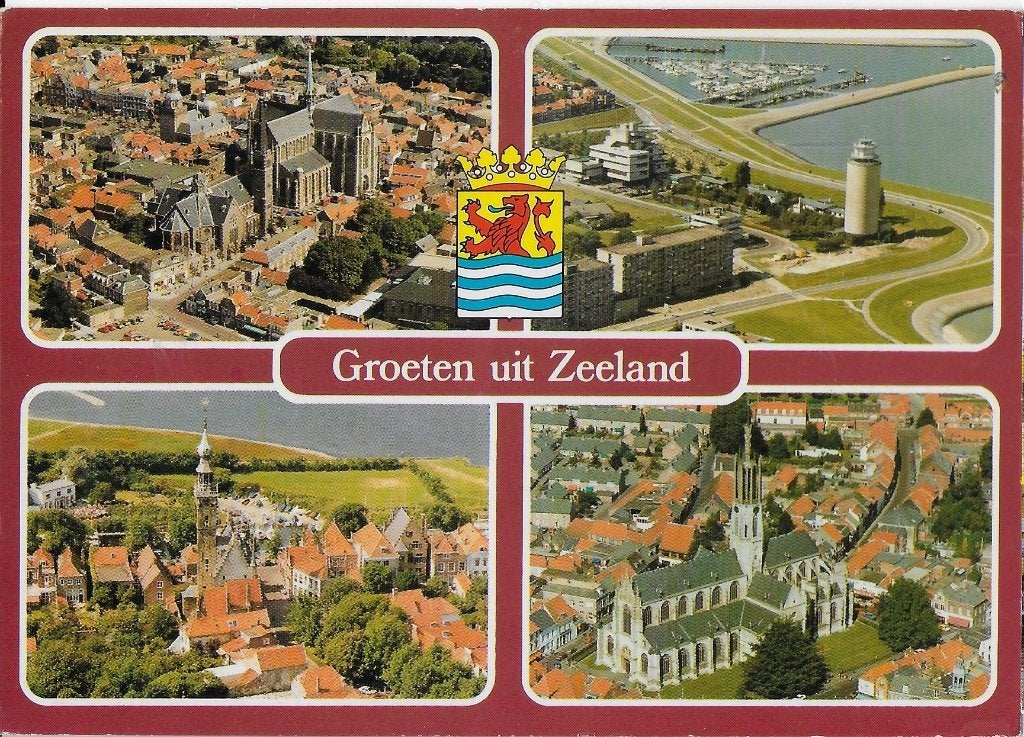 Gelopen ansichtkaart groeten uit zeeland, Ophalen of Verzenden, 1980 tot heden, Gelopen, Zeeland