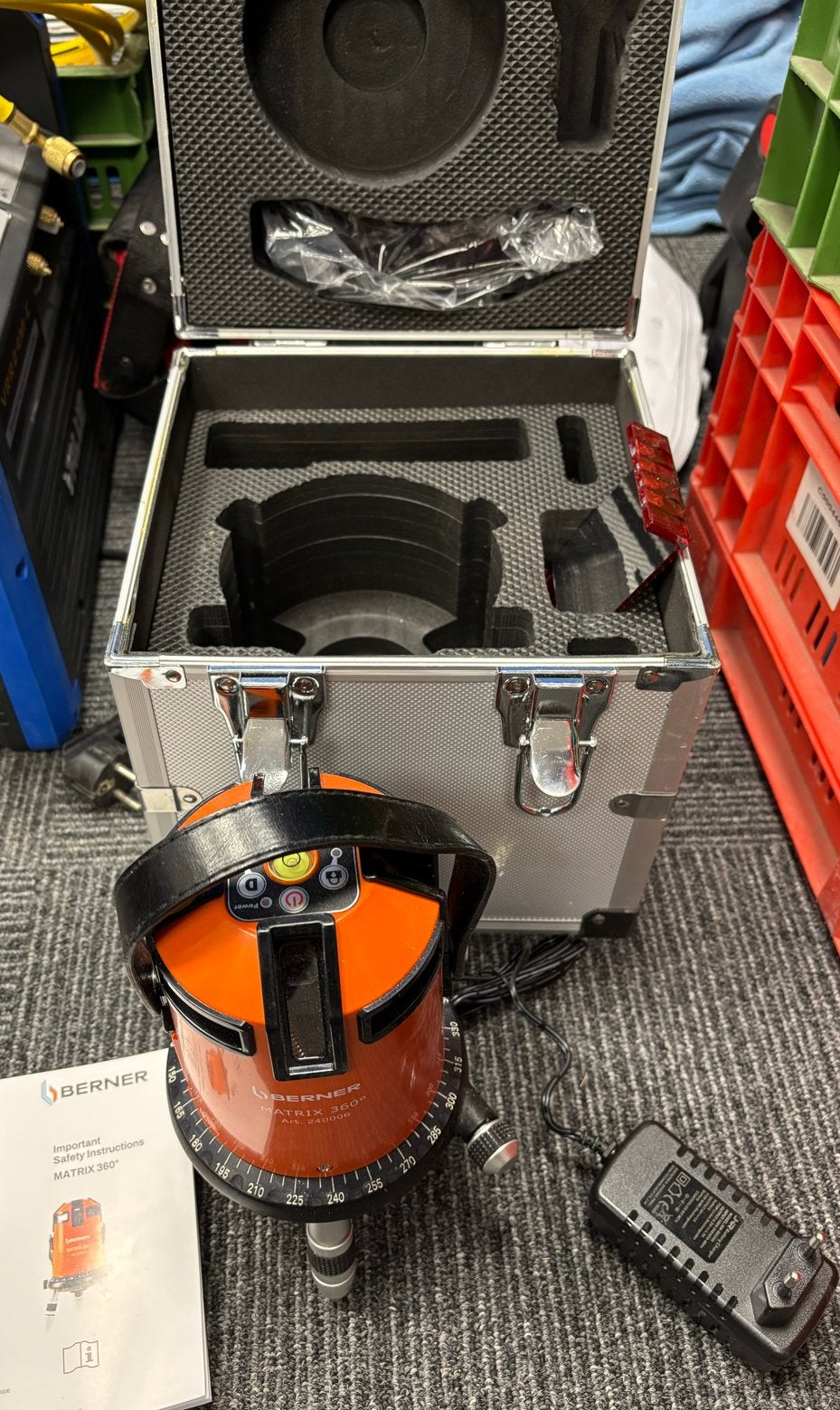 Berner Matrix 360 Laser - Nieuwstaat met Koffer, Doe-het-zelf en Verbouw, Ophalen, Zo goed als nieuw