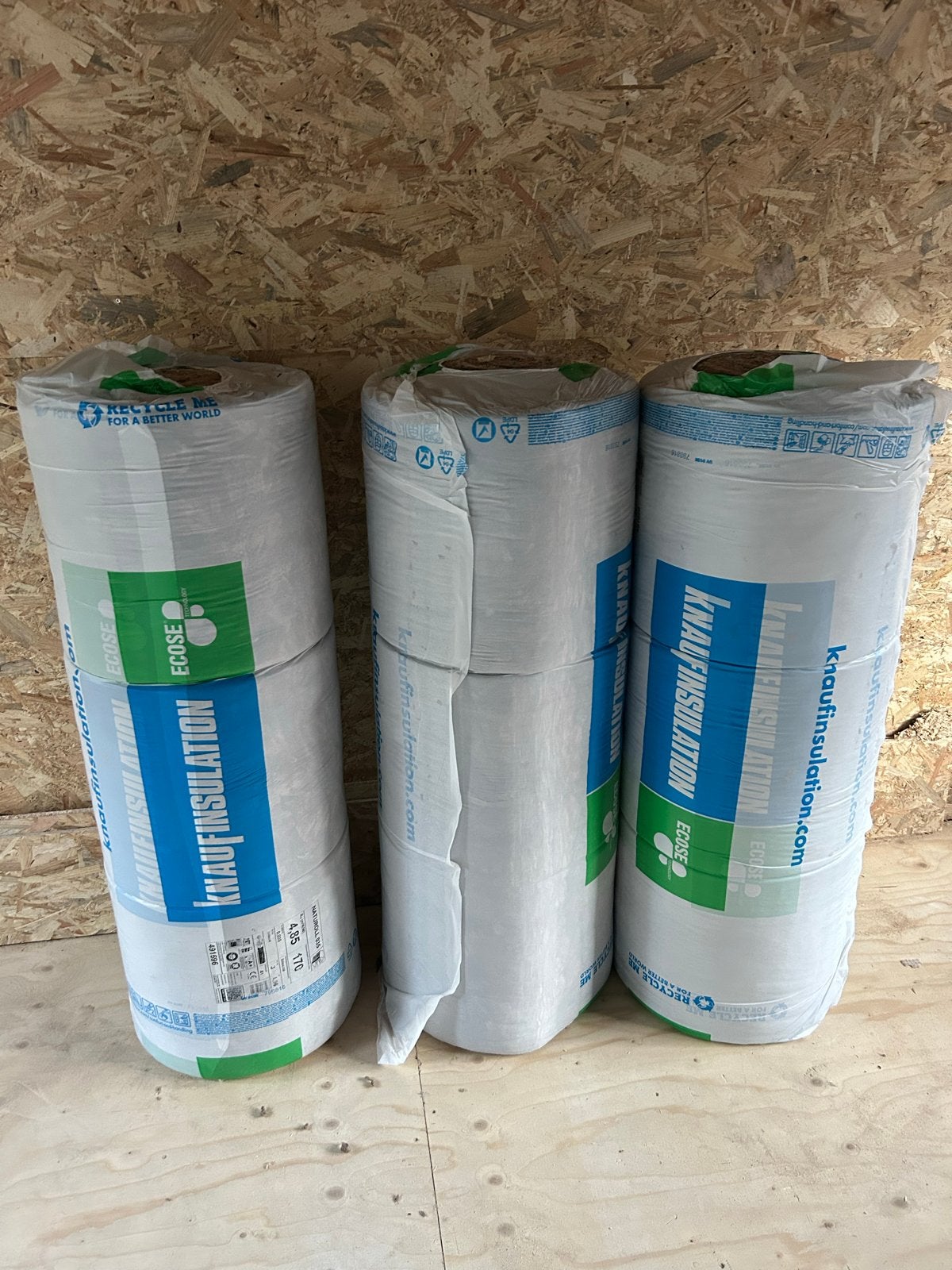Knauf Naturoll 035 Glaswol isolatie 7 rollen 4350x380x170, Ophalen, 12 cm of meer, Nieuw, 15 m² of meer