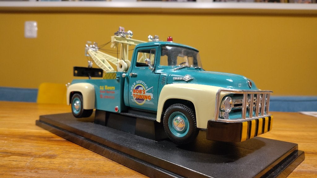 Ford F100 Tow Truck - 1956 - 1:18 - Welly, Ophalen of Verzenden, Nieuw, Auto, Welly