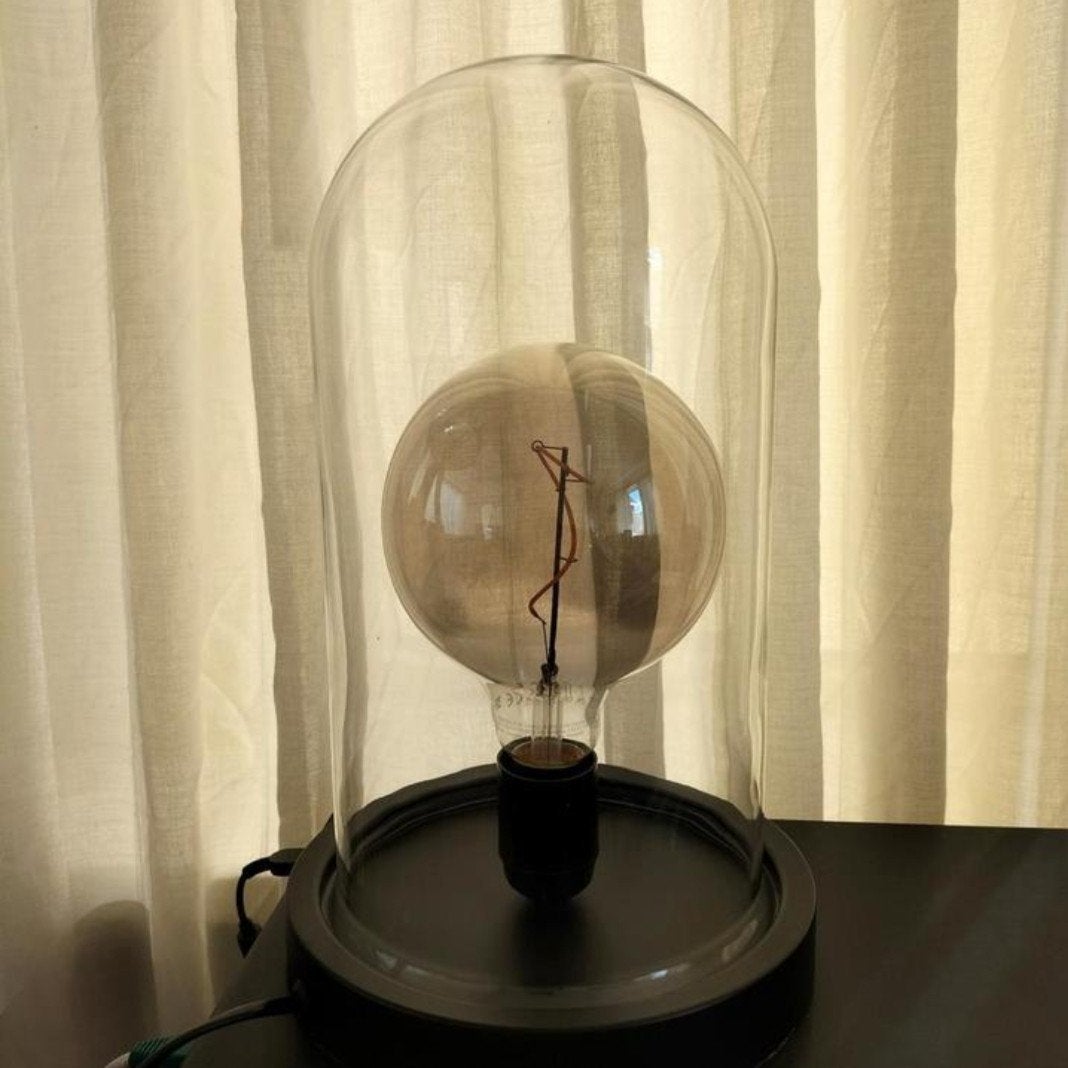 Tafel lamp stolp, Ophalen, Overige merken, Zo goed als nieuw, Zwart