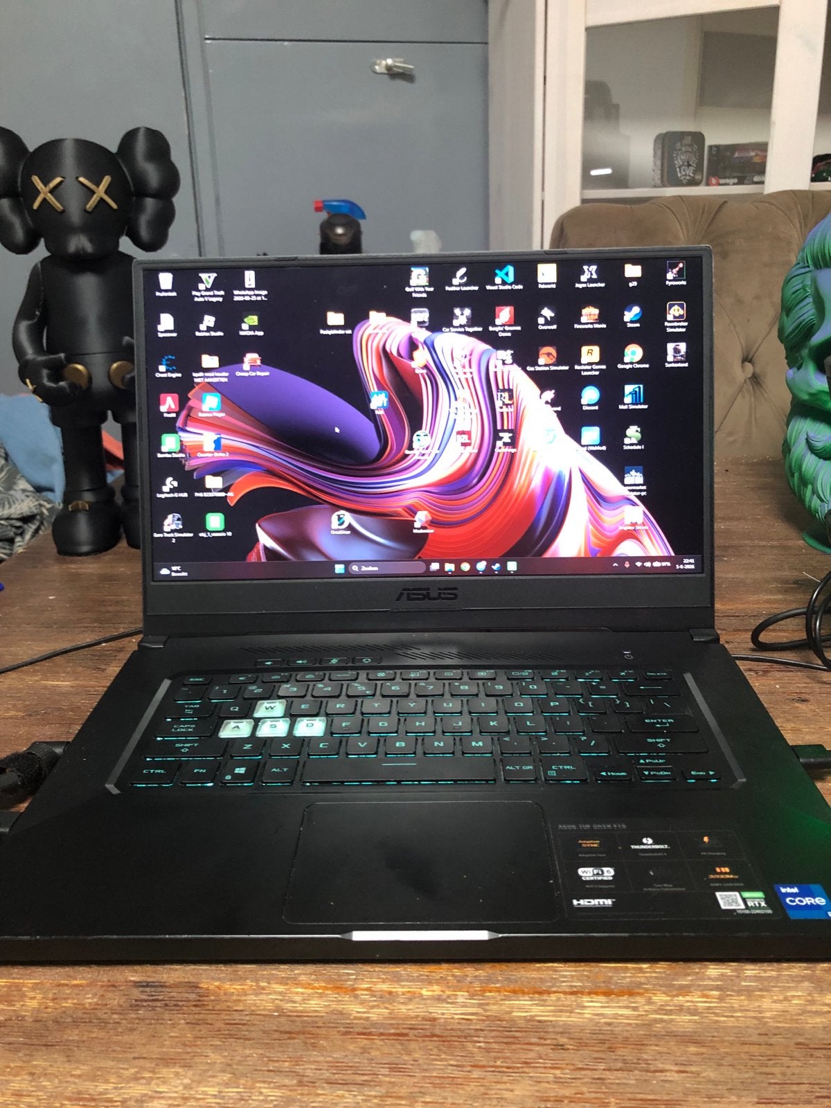 ASUS TUF Dash F15 Gaming Laptop - i7-11370H, 16GB RAM, 1.38T, Met videokaart, Ophalen of Verzenden, Zo goed als nieuw, Gaming