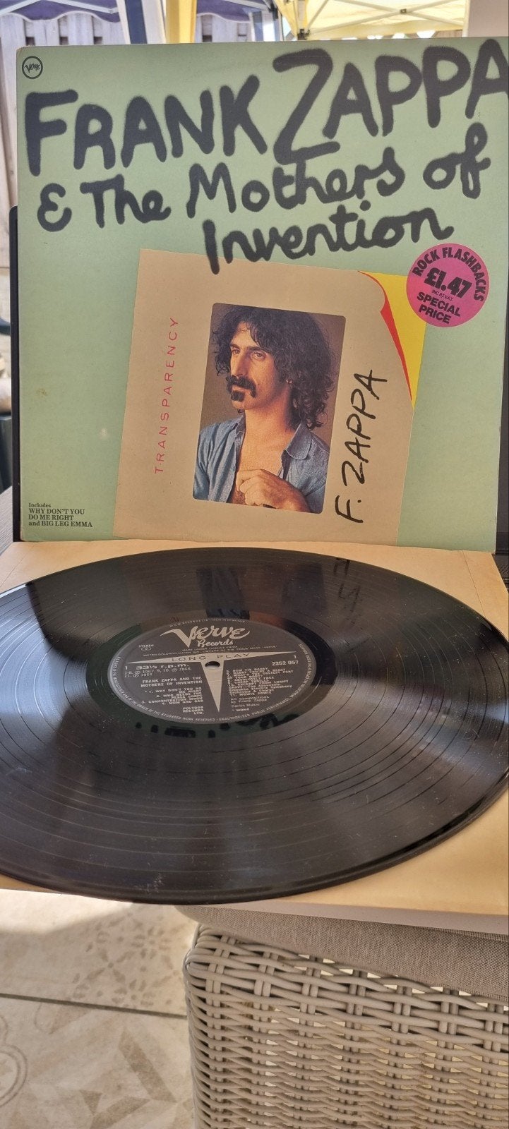 Frank Zappa & The Mothers of Invention - Transparency LP, Progressive, Gebruikt, Ophalen of Verzenden, 12 inch