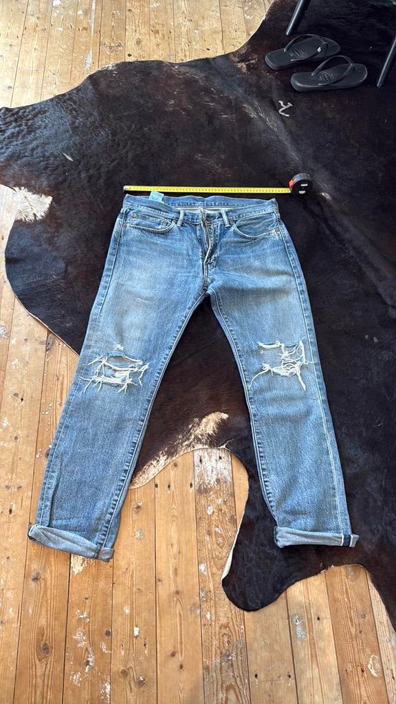 Levis Selvedge 511, Ophalen of Verzenden, Zo goed als nieuw, Blauw, W33 - W34 (confectie 48/50)