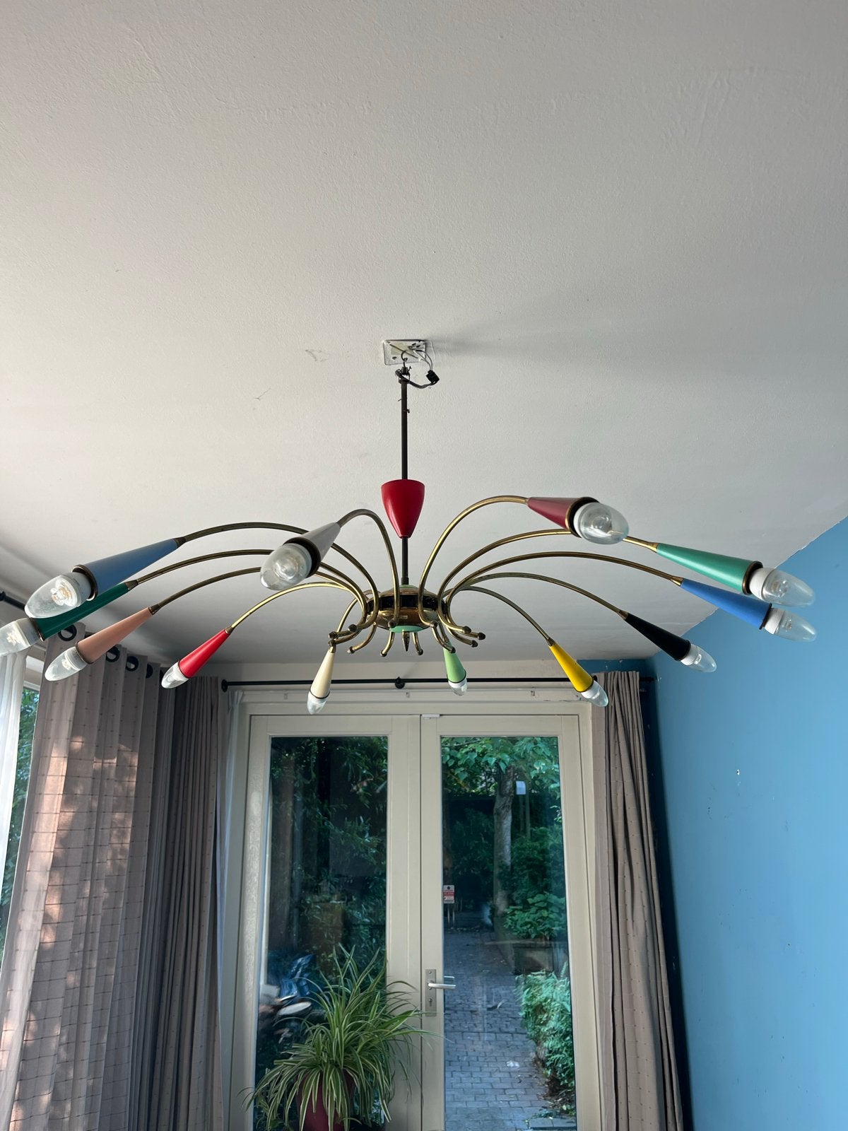 Vintage Sputnik Plafondlamp - Mid-Century Design, Ophalen of Verzenden